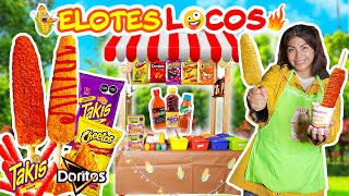 🌽 MI PUESTO DE ELOTES LOCOS 🔥 CON TAKIS, CHETOS, MARUCHAN Y ➕ | Conny Changarros