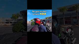 Messing with bikers part 1 #bikers #funny #bikelife #riding #foryoupageofficiall