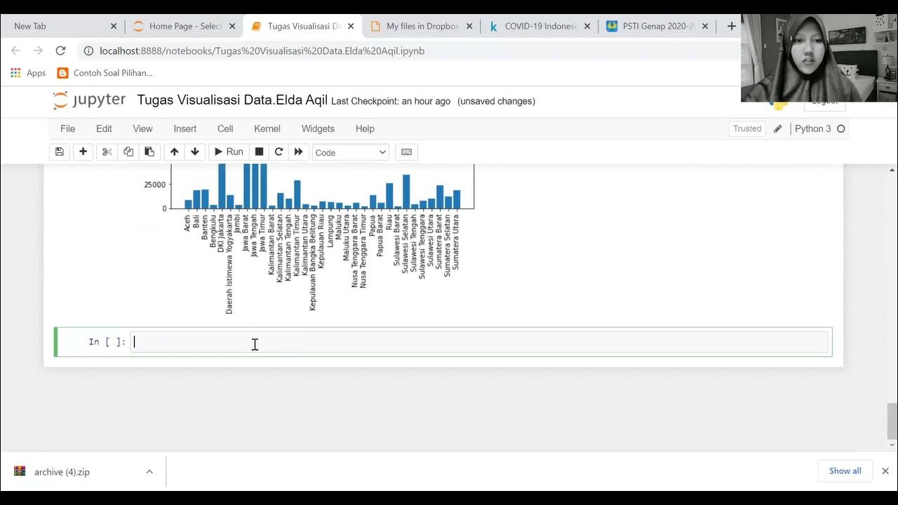 Visualisasi data dengan python matplotlib pandas numpy datasets dari
