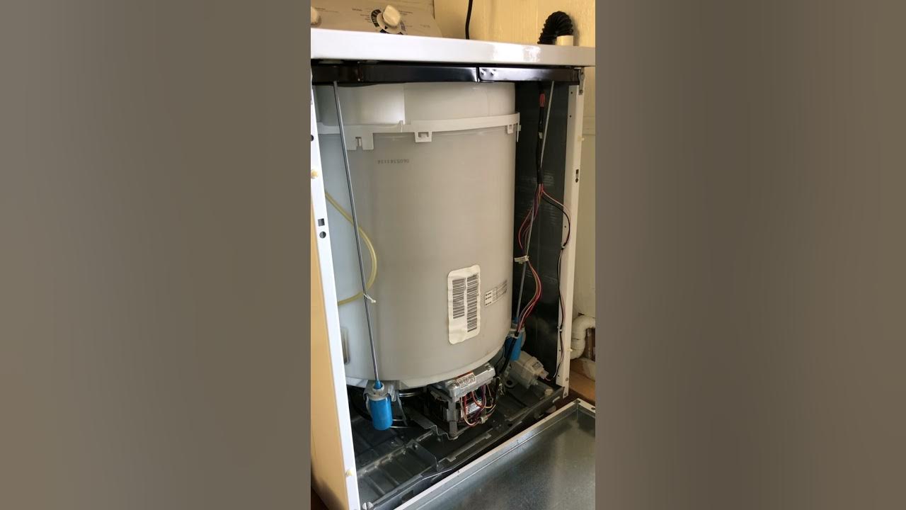 GE Top Loading Washer Loud during spin cycle cover removed YouTube