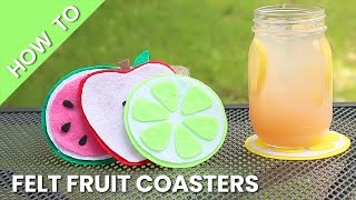 How to Make No Sew Felt Fruit Coasters | Free Pattern Download by OnlineFabricStore 2,525 views 11 months ago 3 minutes, 1 second