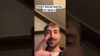 POINT RECAP MATHS PC 2026 !! #xens #pc #maths #concours