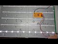 Ремонт подсветки LED LG 42LN540V / Замена светодиодов / Звук есть, изображения нету