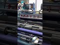 Carbon ribbon slitting rewinding machine