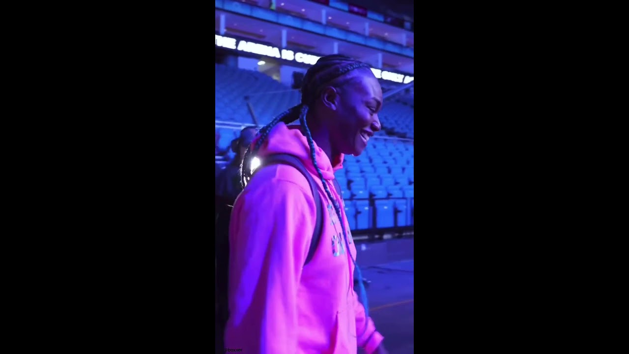 CLARESSA SHIELDS CHECKS OUT THE O2 ARENA BEFORE HER FIGHT VS SAVANNAH MARSHALL