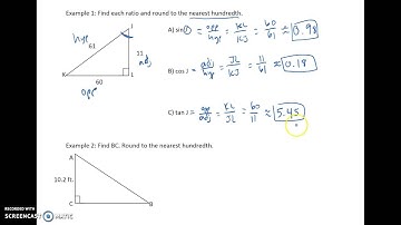 8.2 Trigonometric Ratios