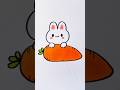Draw a Bunny So Cute It'll Make You Smile #art #tutorial #shorts