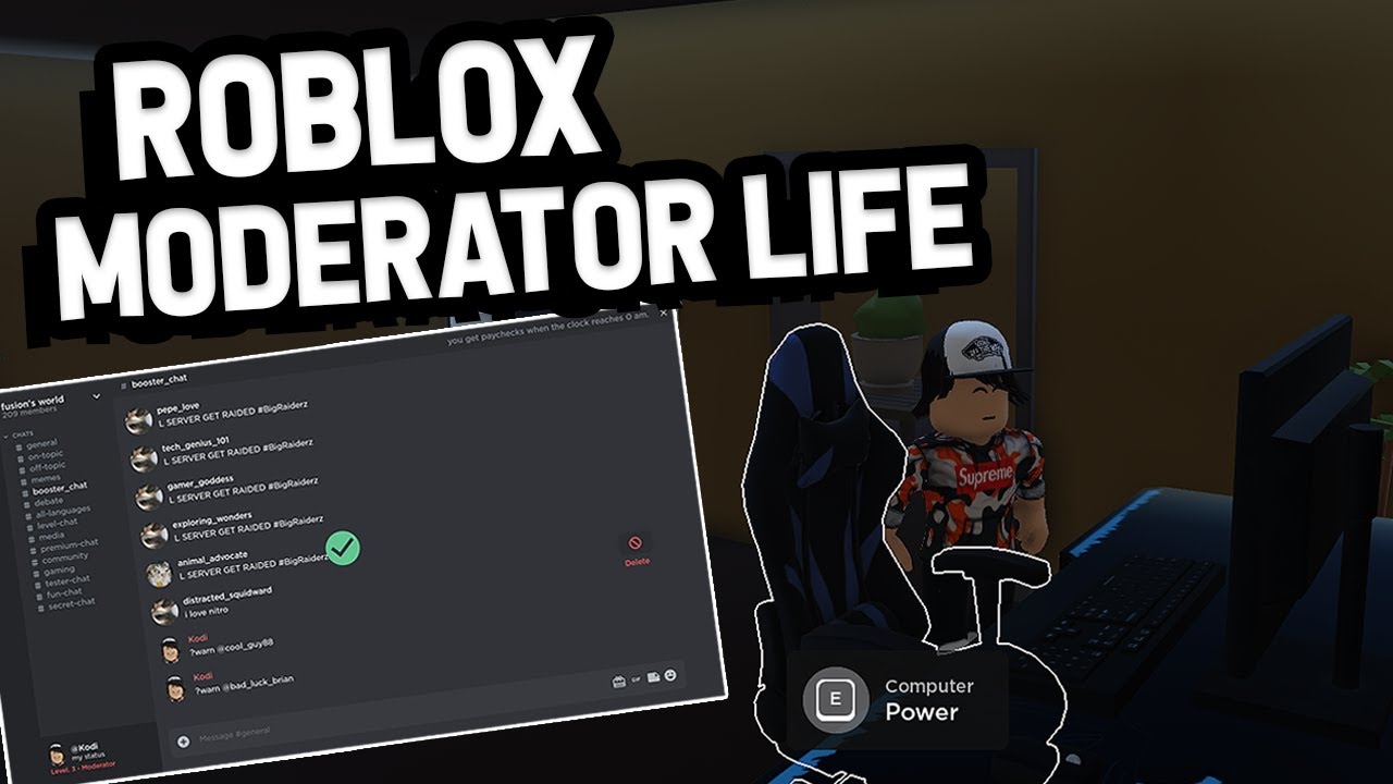 ⌛ SOON UPDATE] Moderator Life - Roblox