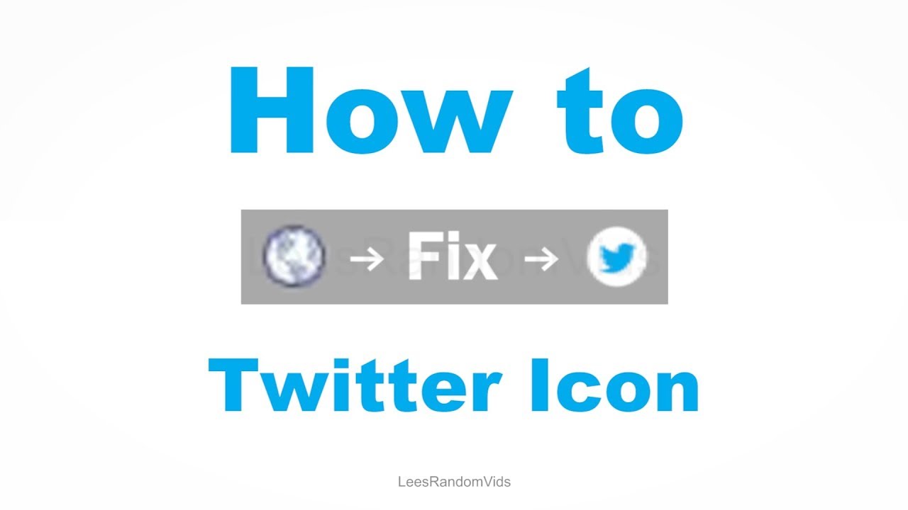 How to Fix the Twitter Icon on your YouTube Header - YouTube