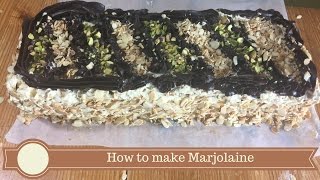 Step by video tutorial showing how to make marjolaine
http://meadowbrownbakery.com/how-to-make-dacquoise-marjolaine-mary-berry/
is a french d...