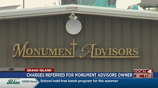 Charges referred for Monuments Advisors Owner