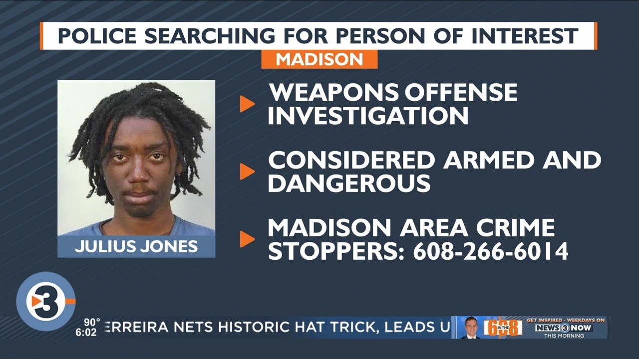 Madison police searching for man in weapons offense investigation ...
