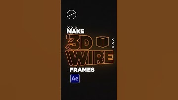 Make 3D Wireframe Text in After Effects