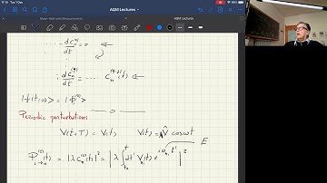 Advanced Quantum Mechanics (CMP-AQM) Lecture 25 - Zoom