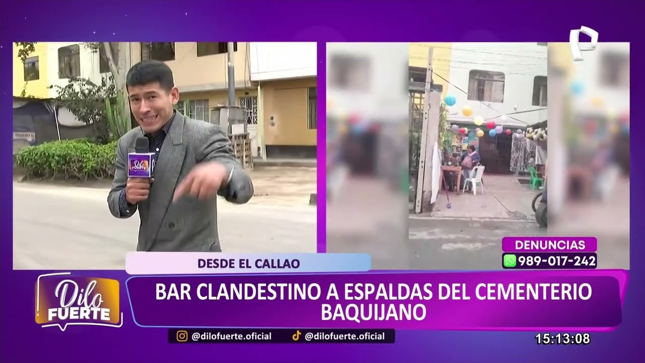 Callao: bar clandestino a espaldas del cementerio Baquíjano causa molestia a los vecinos