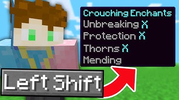 Crouching Gives OP Enchants in Minecraft