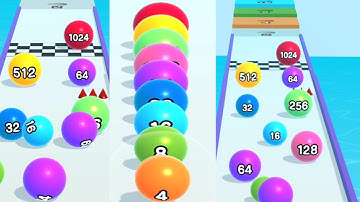 BallRun2048  ! Ball Run Gameplay Level-136 to 140 ! All Levels games Walkthrought #BallRun2048