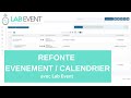 Refonte de la partie vnement et calendrier