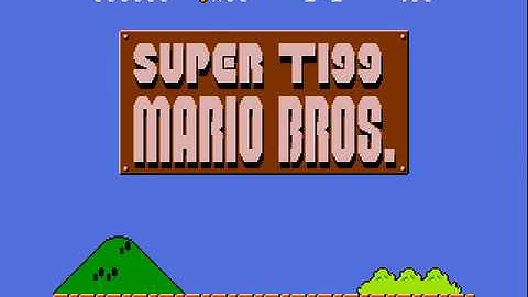 Super TI-99/4A Mario Bros capture