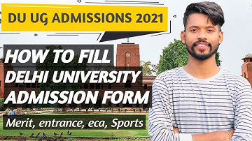 How to fill Delhi University Registration form 2021 || UG, PG Admissions form 2021 || #du #ducutoff