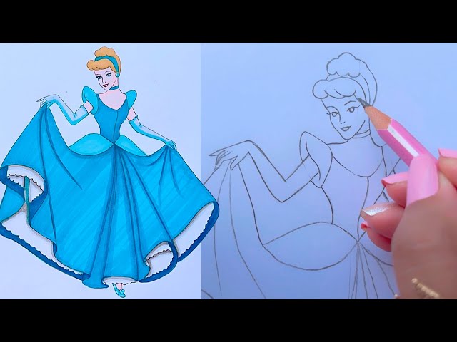 Colouring Cinderella (Part 1) & My Favourite Colouring Supplies - YouTube