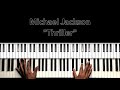 Michael Jackson Thriller Piano Tutorial 