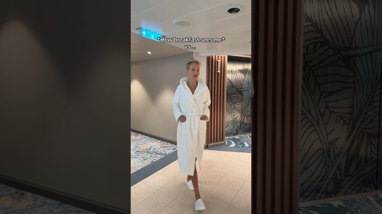 Breakfast or dinner? 🤍#cruise #cruisetrend #cruisefit #cruiseoutfit #royalcaribbean
