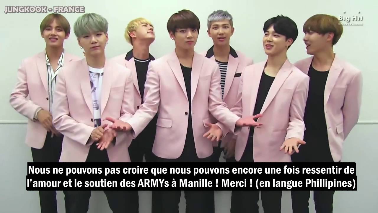 Vostfr Bts Live 16 花様年華 On Stage Epilogue In Manila Philippines Greetings Youtube