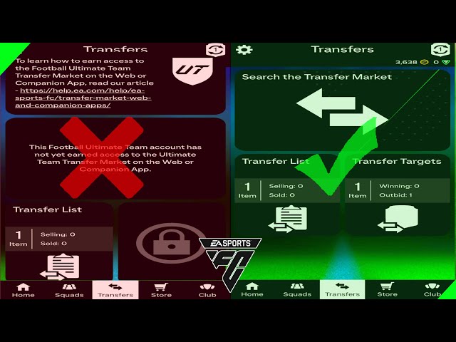 EA FC 24 Unlocking Transfer Market Access: EA Sports' Guide for Web App and  Companion App Users : r/FifaUltimateTeam_NEWS