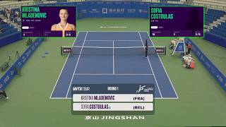 Kristina Mladenovic (FRA) vs  (5) Sofia Costoulas (BEL)  -   Focus on 2nd. Set