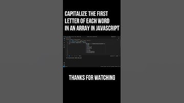 Capitalize the First Letter of Each Word in an Array in JavaScript #shortvideo #viralvideo