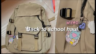 back to school haul 🌷✨| aesthetic unboxing+ essentials