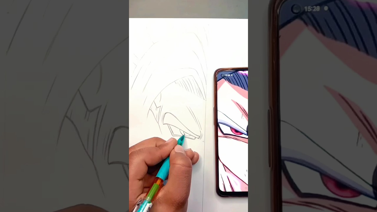 drawing Gohan beast 🥵 vs cell max 😤 