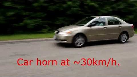 Doppler Effect with Car Horn