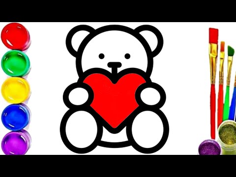 How to draw a teddy bear | Как нарисовать МИШКУ Супер Легко за 10 секунд | Ayiq rasmini chizish