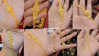 Exclusive Gold bracelet design 2026, Gold bracelet design with weight and price, ladies bracelet 