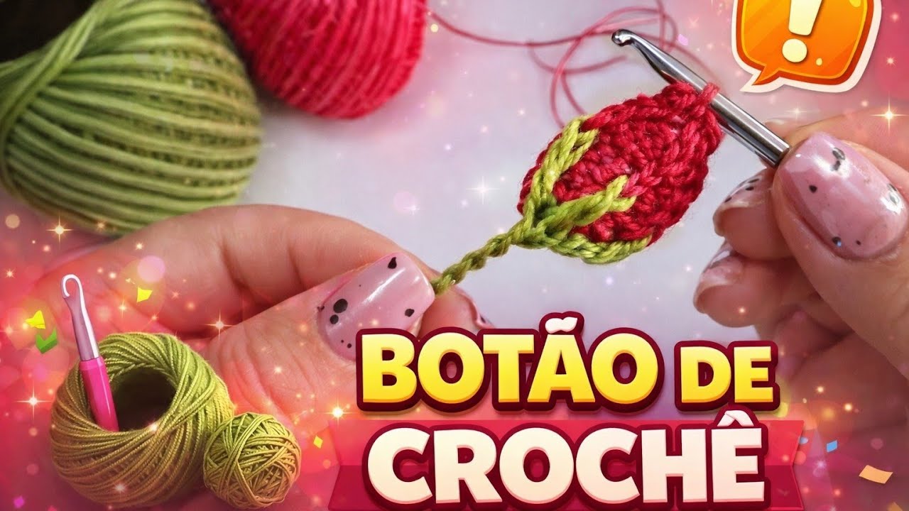 Botão de crochê 