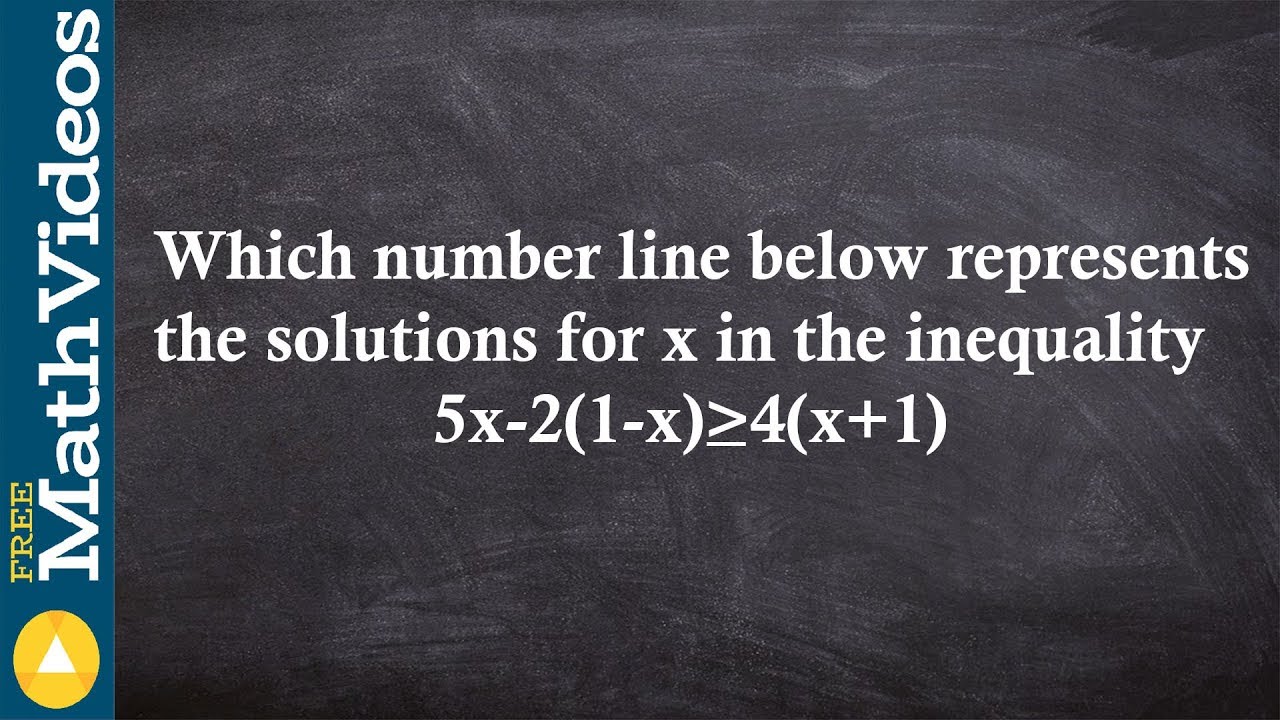 SAT ACT Prep how to graph the solutions to a one variable inequality ...
