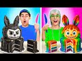 👵🍳 Me vs Grandma: Hilarious Cooking Challenge! Pink vs Green Food Fun 😆💚💖