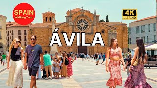 4K 60Fps Ávila İspanyanın Kalbinde Yer Alan Büyüleyici Bir Orta Çağ Şehri
