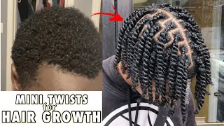 Change Your Hair Growth Completely With Mini Twists . You Will Be Shocked At Your Length Retention