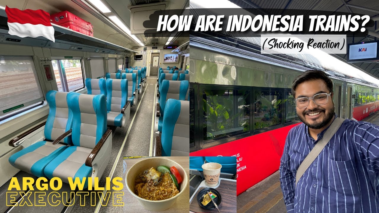 INDIAN takes a train ride in INDONESIA | Surabaya to Jogja ARGO WILLIS Executive #indonesia