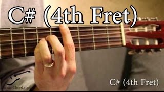 c# chord on guitar (4th fret)