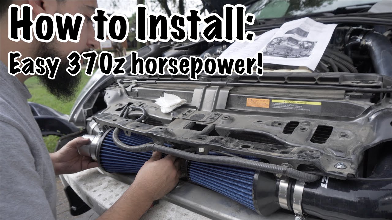 370z Z1 Motorsports Longtube Intake Install YouTube
