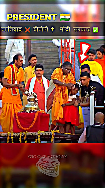 🔥-President Draupadi Murmu and a little cute girl respect commando #shorts#viralvideo #trend
