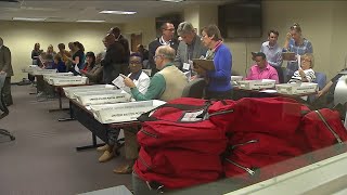 The process of hand counting ballots