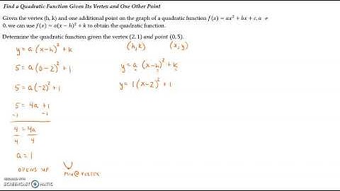 4.3 Quadratic Functions and Their Properties Video 3