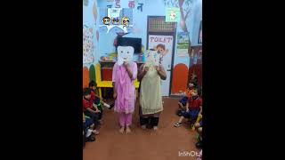 बच्चो को दांत साफ करना कैसे सिखाए how to care teeth playschool activity @Priyankakapreschool