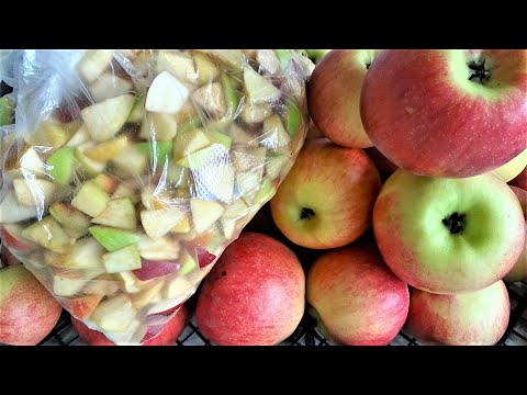 Видео рецепт Как заморозить яблоки на зиму