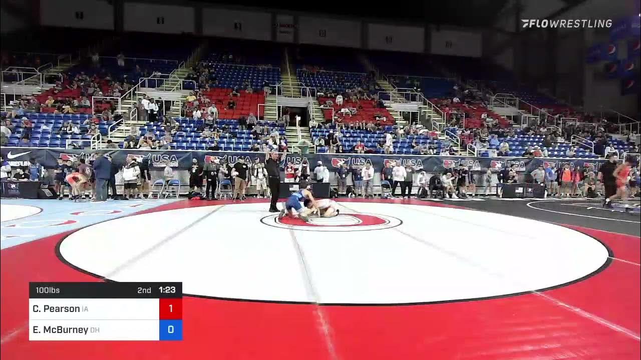 100 Lbs Round Of 16 Carter Pearson, Iowa Vs Emeric McBurney, Ohio